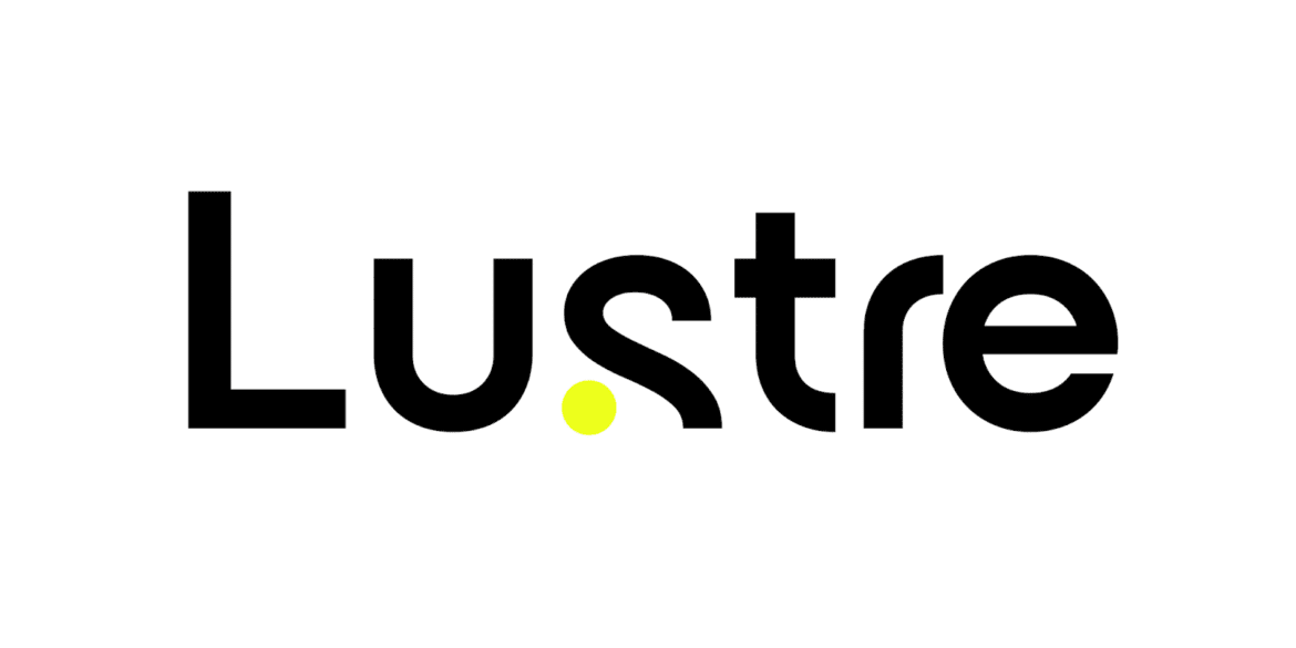 Lustre PR logo with bold black text and a neon yellow dot, representing transparent, results-driven Wikipedia editing services.
