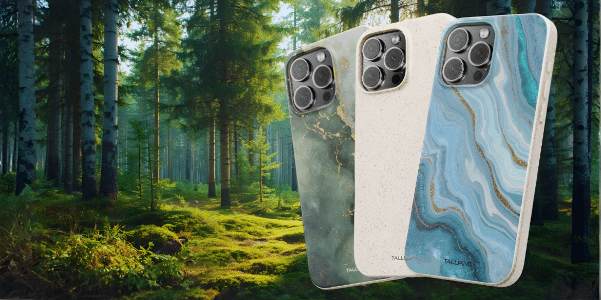Liesbeth Swart, founder of Tallpine Cases, leading the movement for eco-friendly phone accessories by combining sustainable materials with modern design to offer durable, stylish, and affordable products.