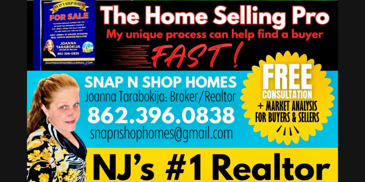 Joann Tarabokija, #1 Realtor in New Jersey 2025, offering a unique, client-centered approach to real estate success