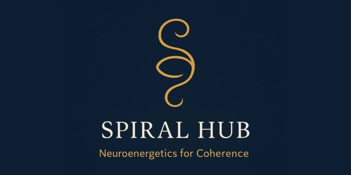 "Spiral Hub logo, symbolizing the integration of neuroscience and somatic principles for enhancing clarity and leadership performance."