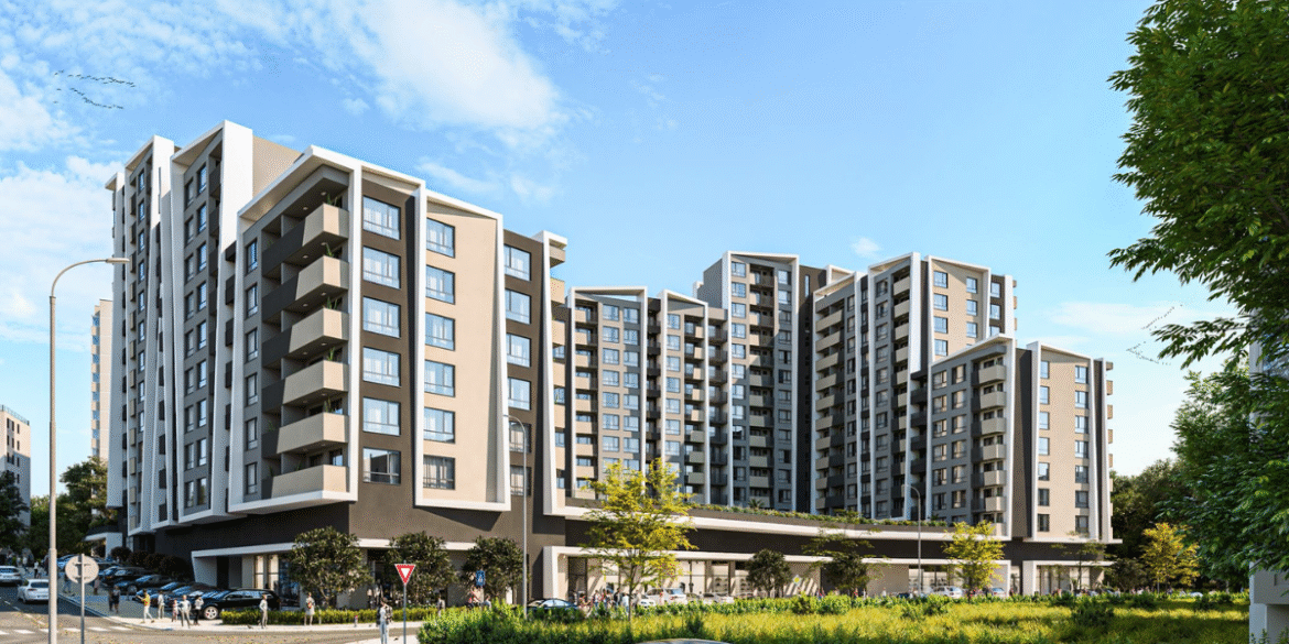 "TV Property Ltd.'s modern residential development, showcasing the company’s commitment to high-quality, sustainable, and innovative real estate projects."