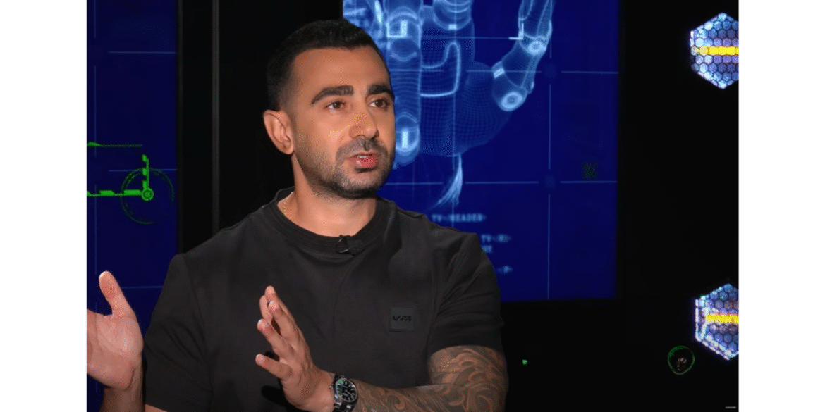 Dr. Fares Saab discussing AI and innovation in an interview for COMPU-VISION.