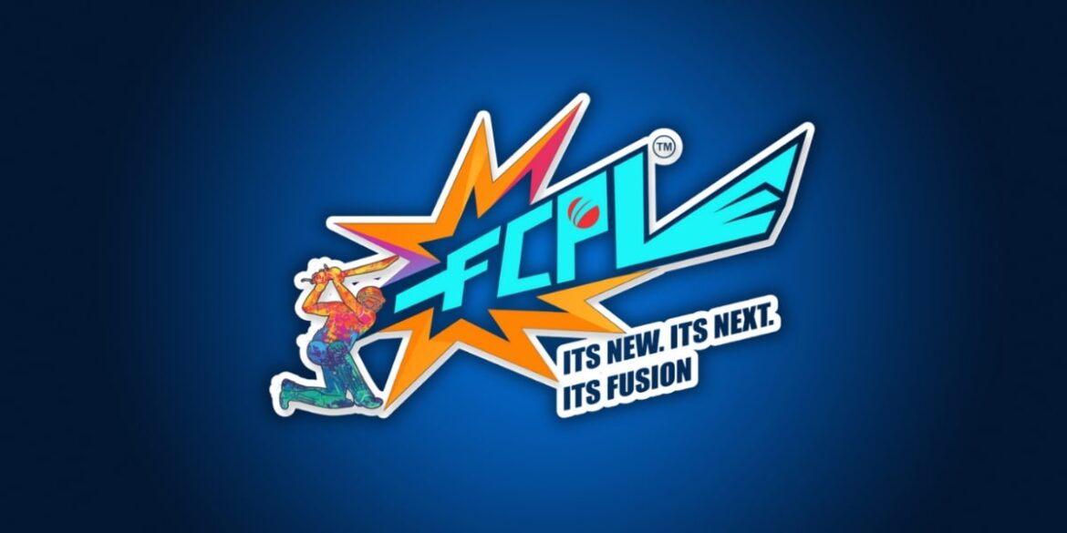 the Fusion Cricket Premier League logo, emphasizing its bold, new era with vibrant colors and dynamic design.