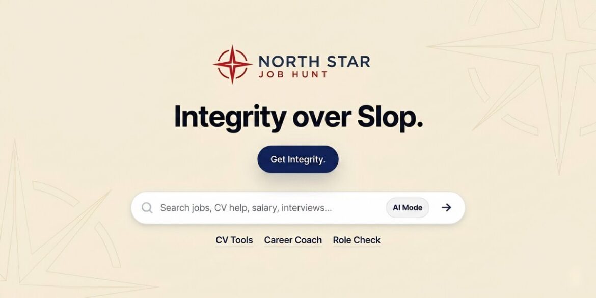 North Star Job Hunt dashboard showing AI-powered career tools, application tracking, and candidate workflow management platform.