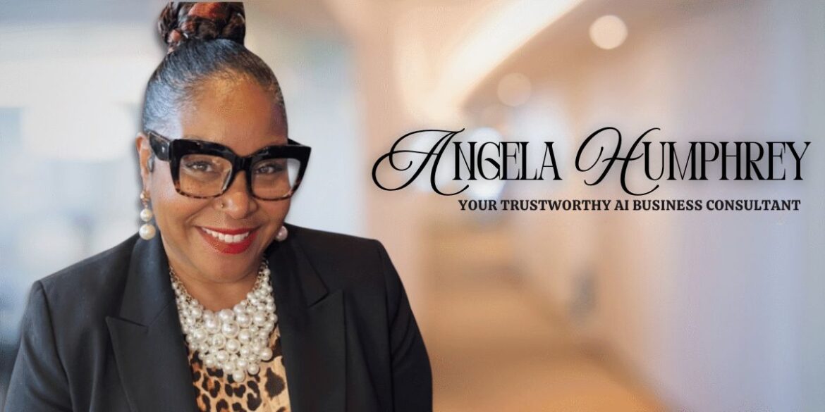 Angela Humphrey, AI business consultant, bridges the gap between human insight and technology to help businesses scale with clarity and trust.