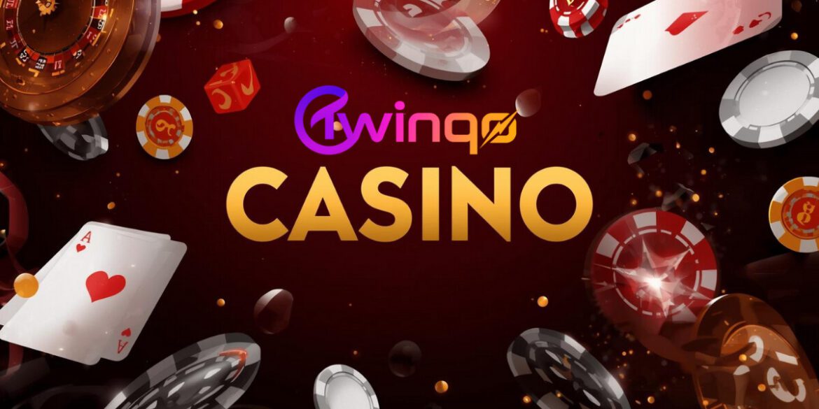 Image of a digital casino platform featuring chips, playing cards, and a roulette wheel, representing an online gaming environment.