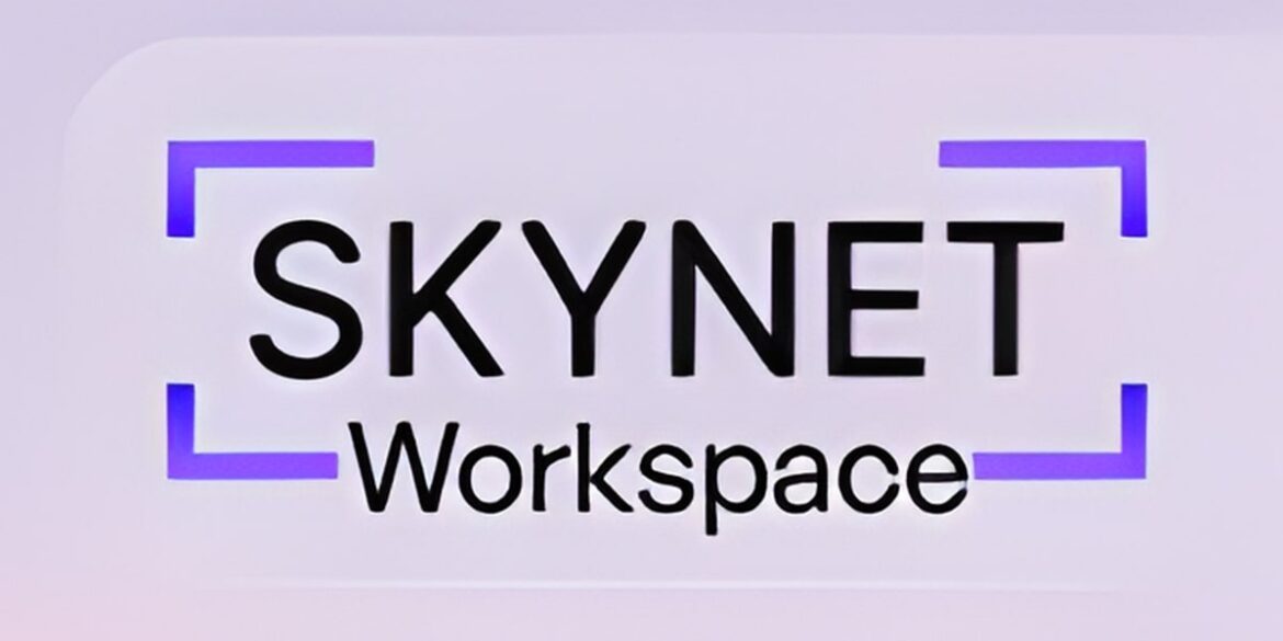 Skynet Workspace logo, highlighting its AI-driven platform for enhancing productivity and streamlining workflows.