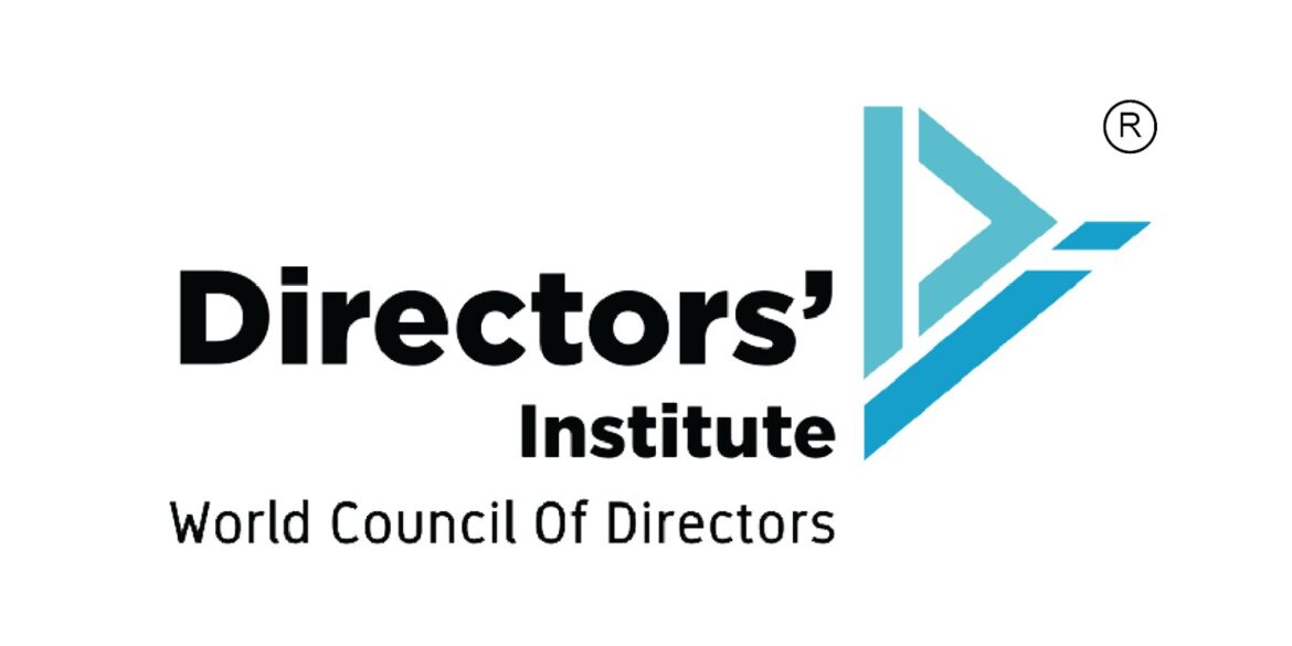 Directors' Institute logo, representing a global organization dedicated to corporate governance leadership and board-level excellence.