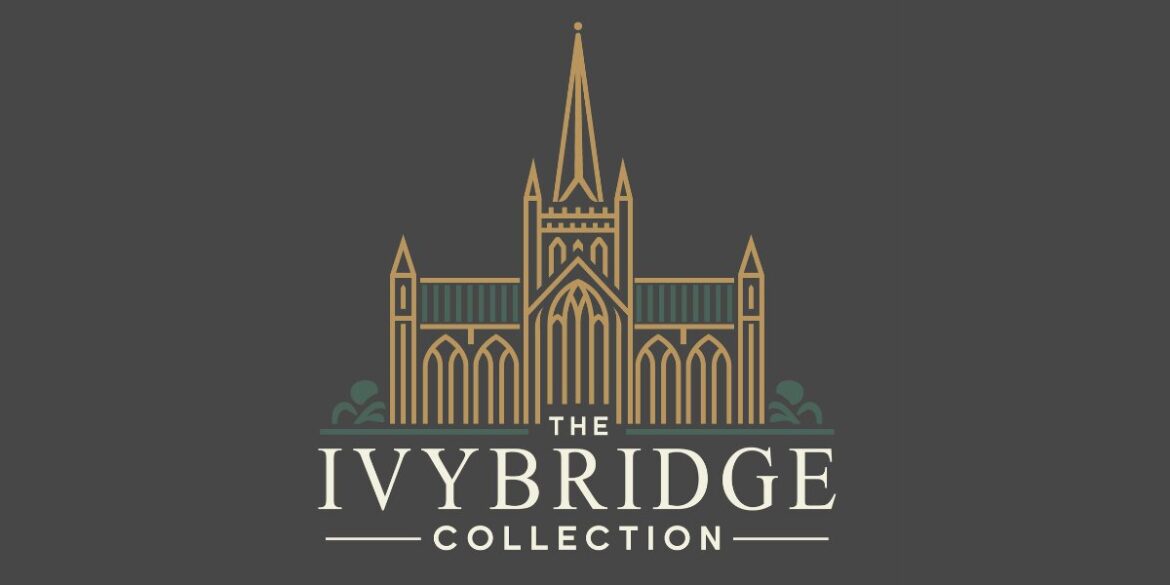 The Ivybridge Collection logo featuring a stylized cathedral-inspired design on dark background.
