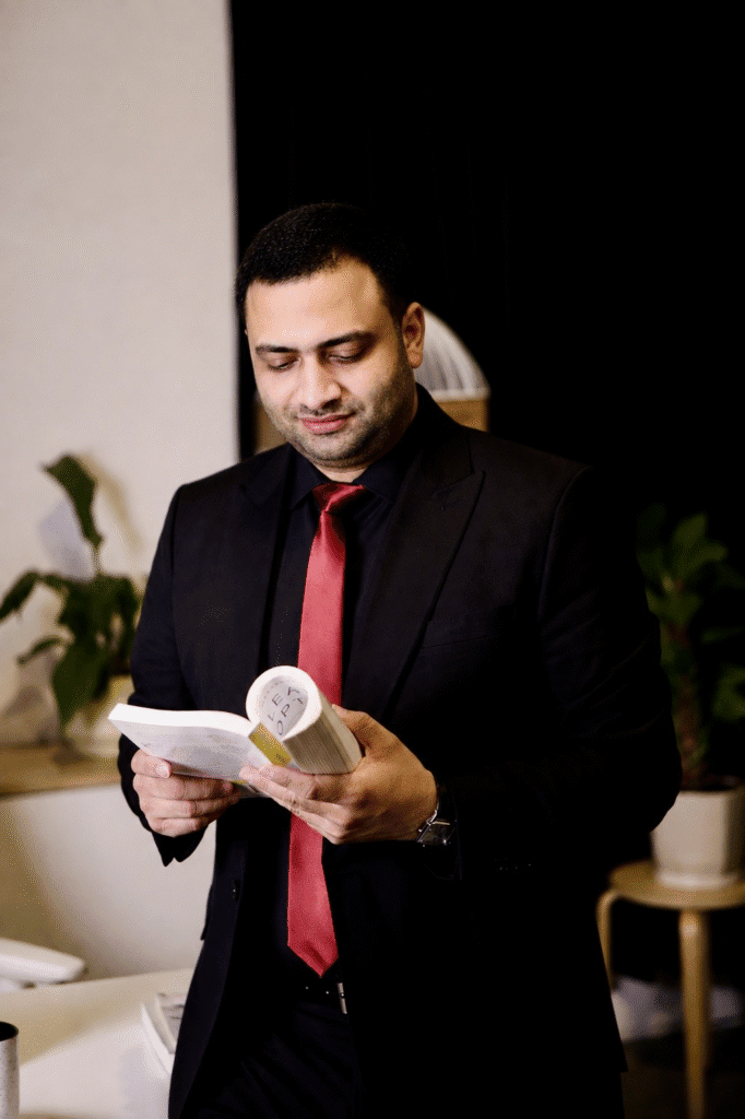 Portrait of Dr. Hamza Tariq, entrepreneur, business consultant, and author of The Weight We Don't Talk About